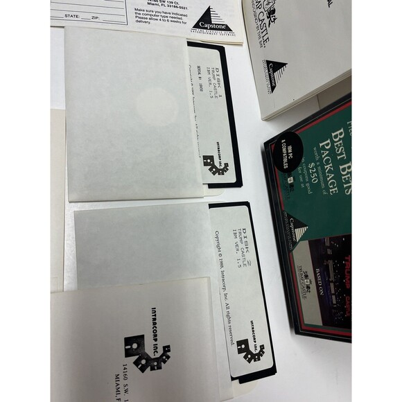 The Ultimate Gambling Simulation (IBM PC, 256K And CGA EGA , 1989) Trump Castle - Picture 3 of 4